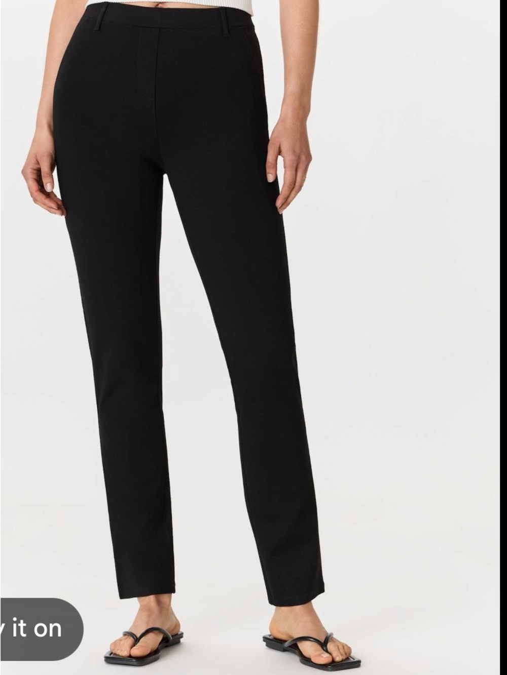 Quince Black Straight-Leg Women's Pants